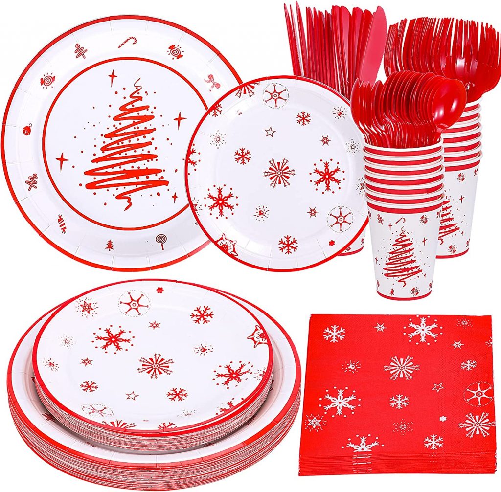 Best Christmas Disposable Tableware For Holiday Parties Storables