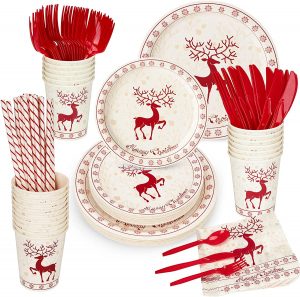 Best Christmas Disposable Tableware For Holiday Get-Togethers