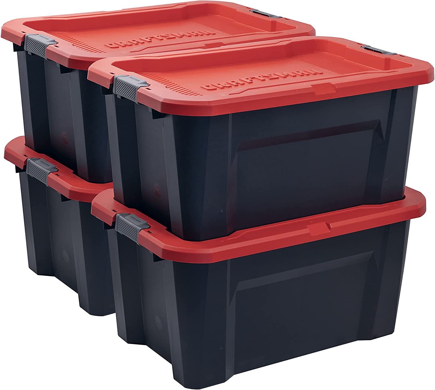 Really Good Stuff® Stackable Storage Tubs With Locking Lids, Med