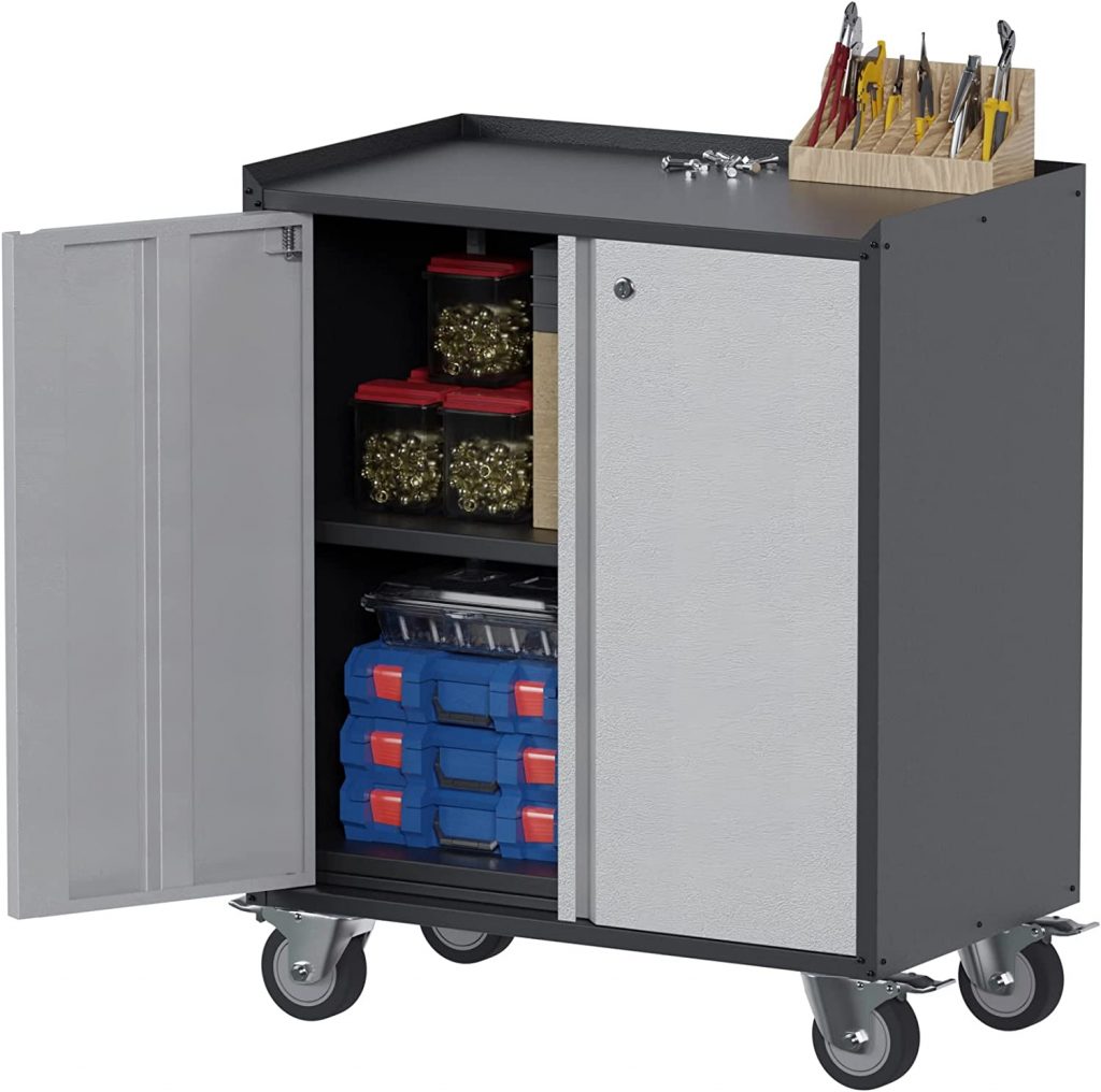 Aobabo Lockable Storage Cabinet