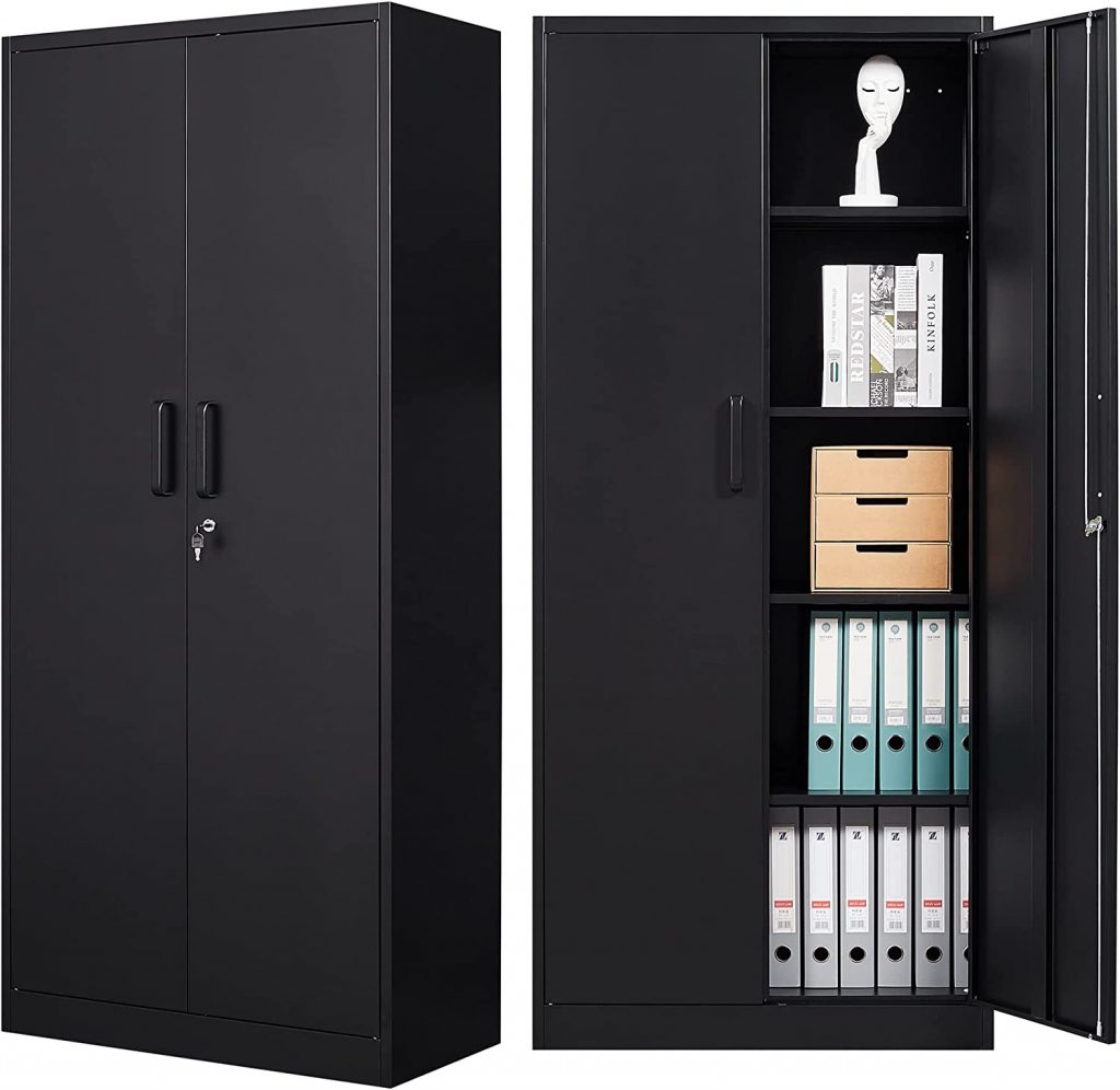Letaya Black 2-Door Metal Storage Cabinets