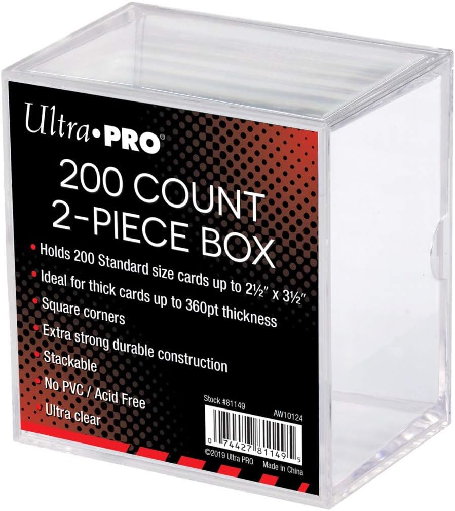 2-Piece Baseball Card Storage Boxes