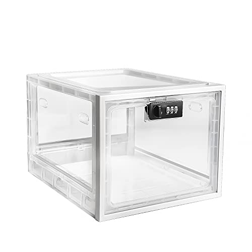 Lockable Storage Cabinet for Medication, Food, and Electronics