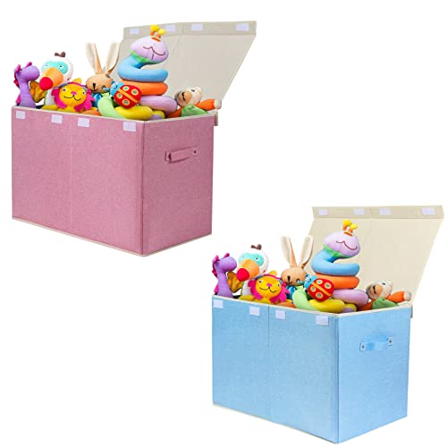 Collapsible Sturdy Toy Storage Organizer Box for Kids Toys
