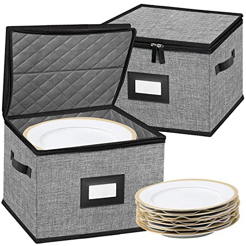Quilted Dish Storage Containers with Lid Hard Shell