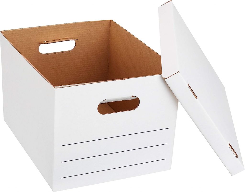 Amazon Basics Cardboard Storage Boxes