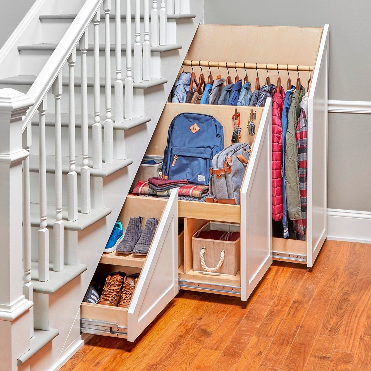 How To Build Storage Under Stairs