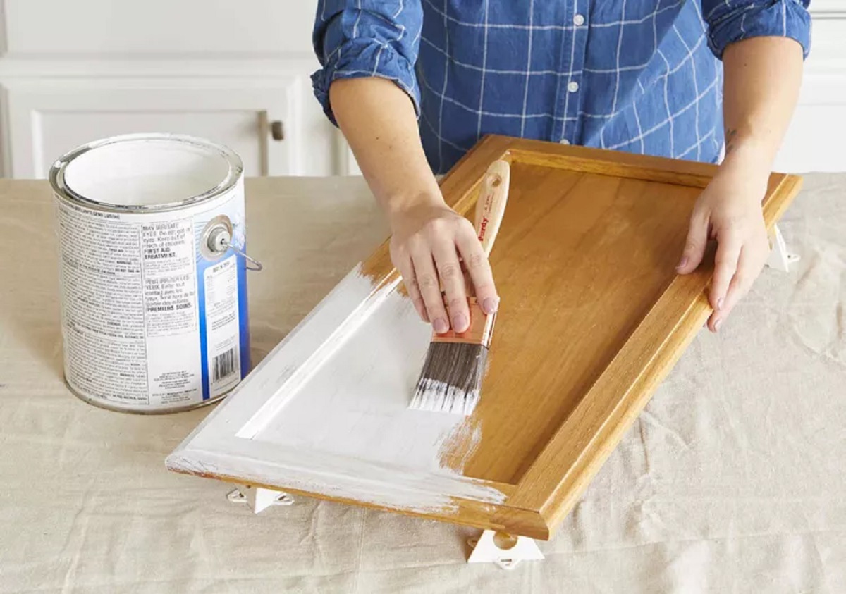 How To Paint A Wood Cabinet