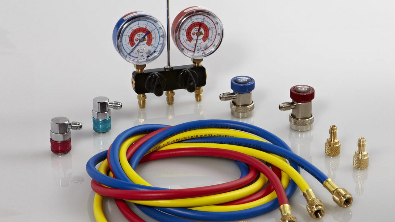 Sherco-Auto FJC 2805 A/C Refrigerant R-134a Pressure Check Gauge Air - View #8