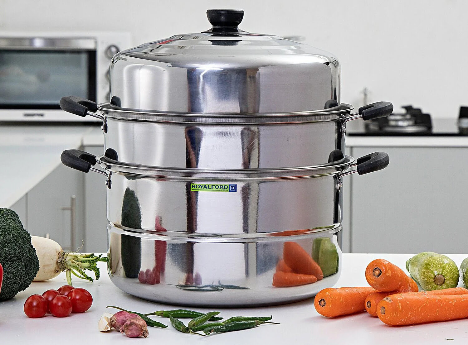 Pot Steamer Multiple Layers Reinforced Upper Steaming Stainless