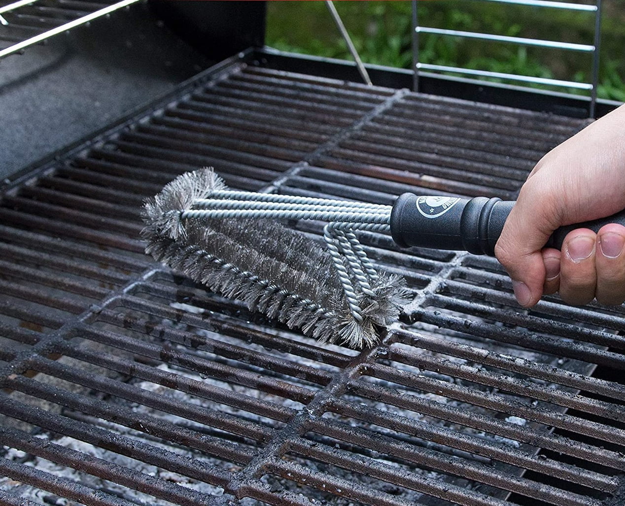 BBQ Grill Brush Scrubber Barbecue Cleaning Tool Stainless Steel Wire Cleaner