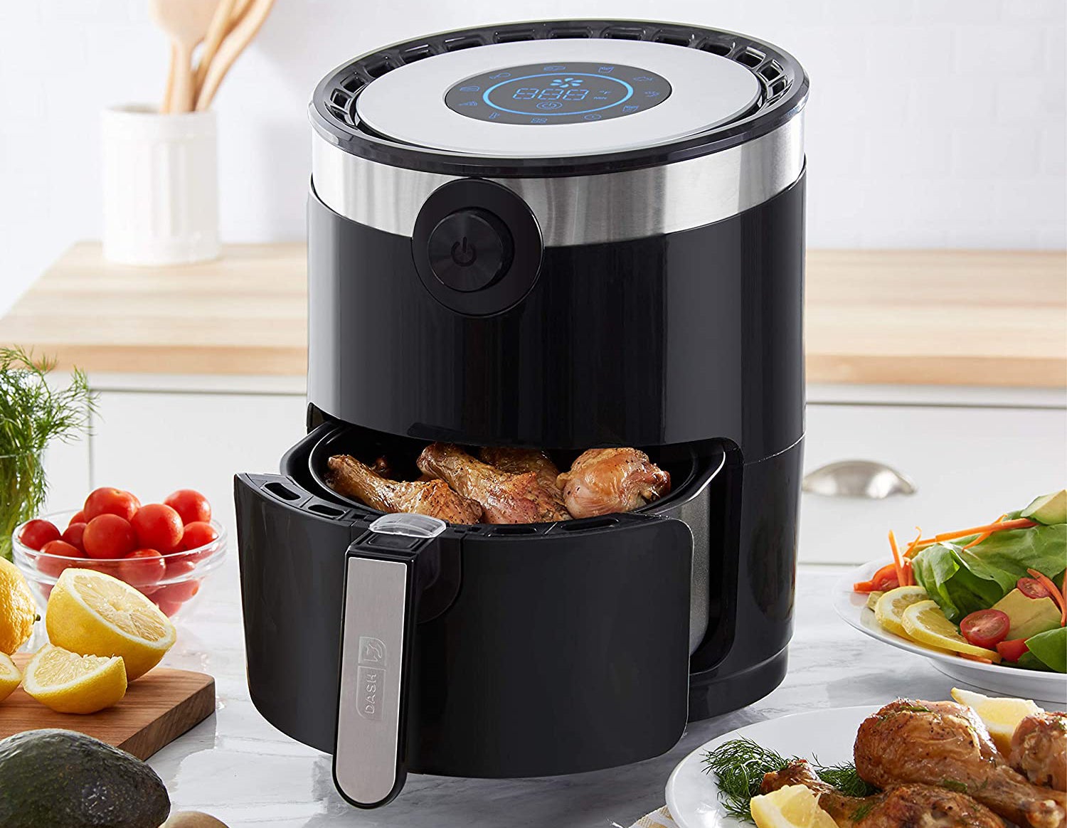  Instant Pot 4-in-1, 2-QT Mini Air Fryer Oven Combo, From the  Makers of Instant with Customizable Smart Cooking Programs, Nonstick and  Dishwasher-Safe Basket, App with over 100 Recipes, Aqua : Home