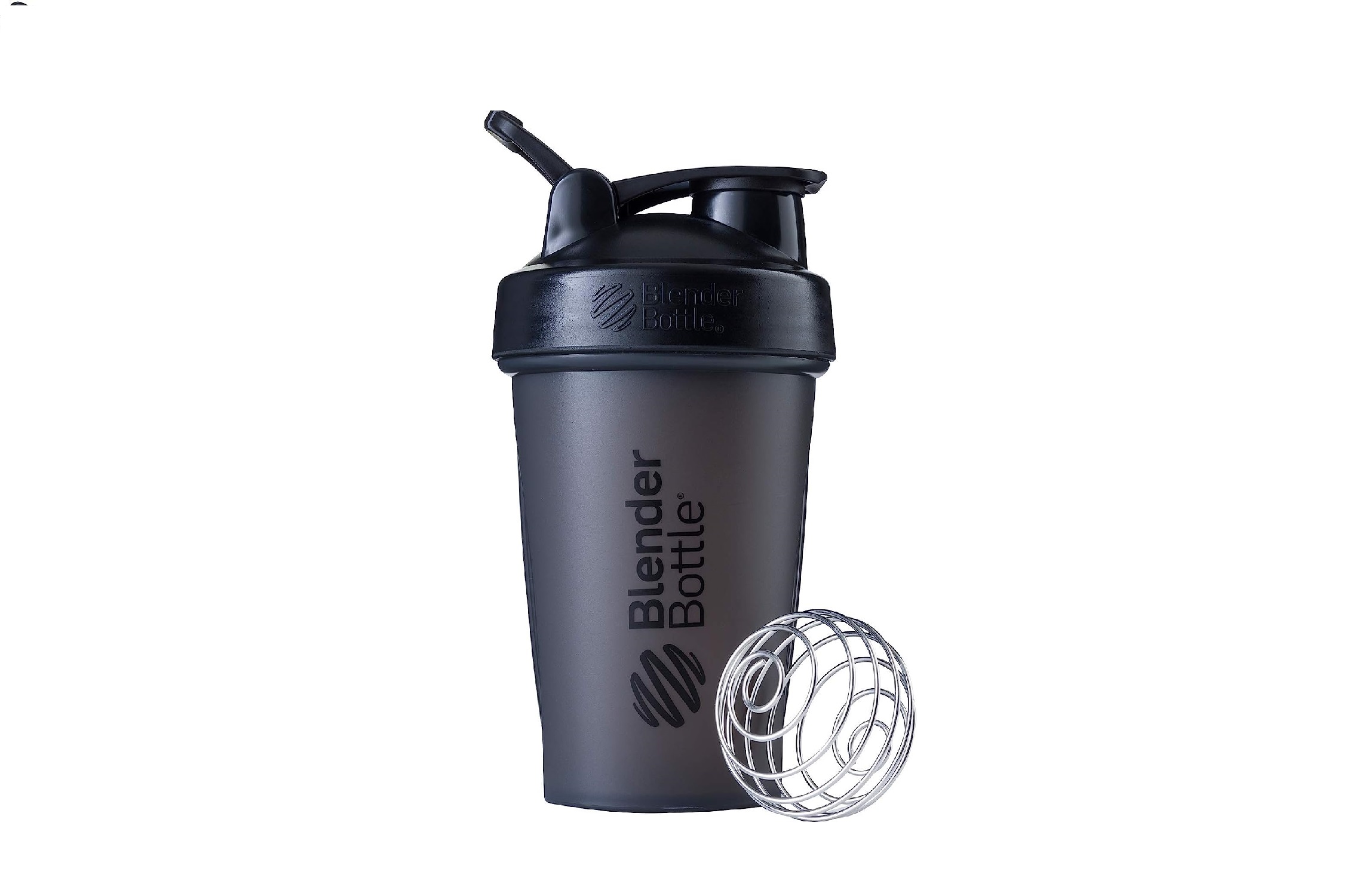 BlenderBottle SportMixer Twist Cap Tritan Grip Shaker Bottle, 20-Ounce, Black