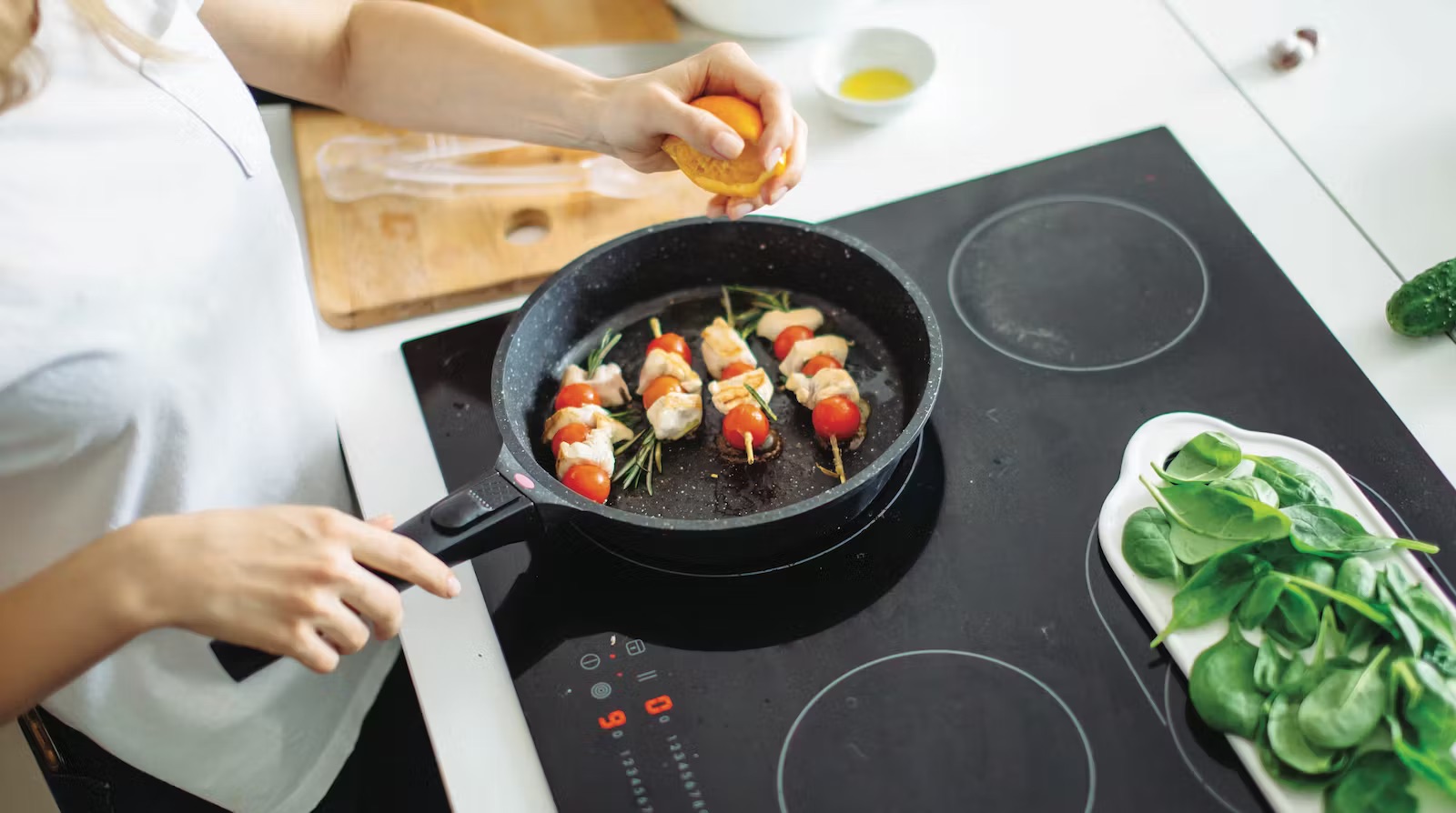  WaxonWare Grill Pan For StoveTop, Nonstick Griddle Pan
