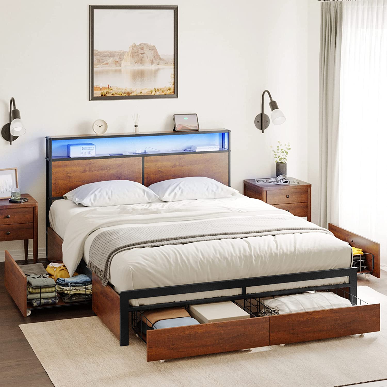 14 Best Bed Frame Queen With Storage For 2024