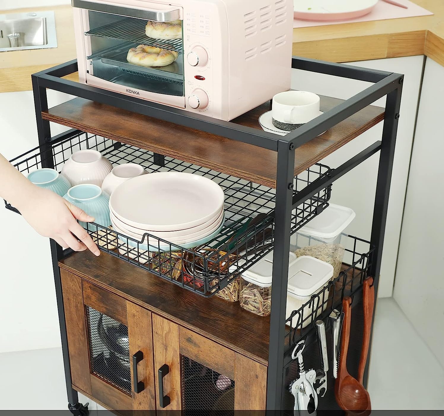 14 Best Microwave Carts With Storage And Drawers For 2023
