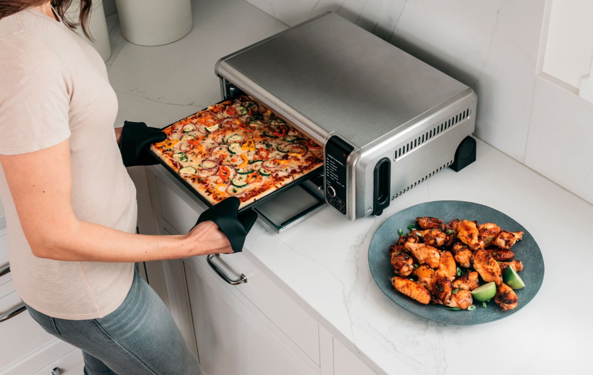  Customer reviews: Ninja SP351 Foodi Smart 13-in-1 Dual Heat Air  Fry Countertop Oven, Dehydrate, Reheat, Smart Thermometer, 1800-watts,  Silver