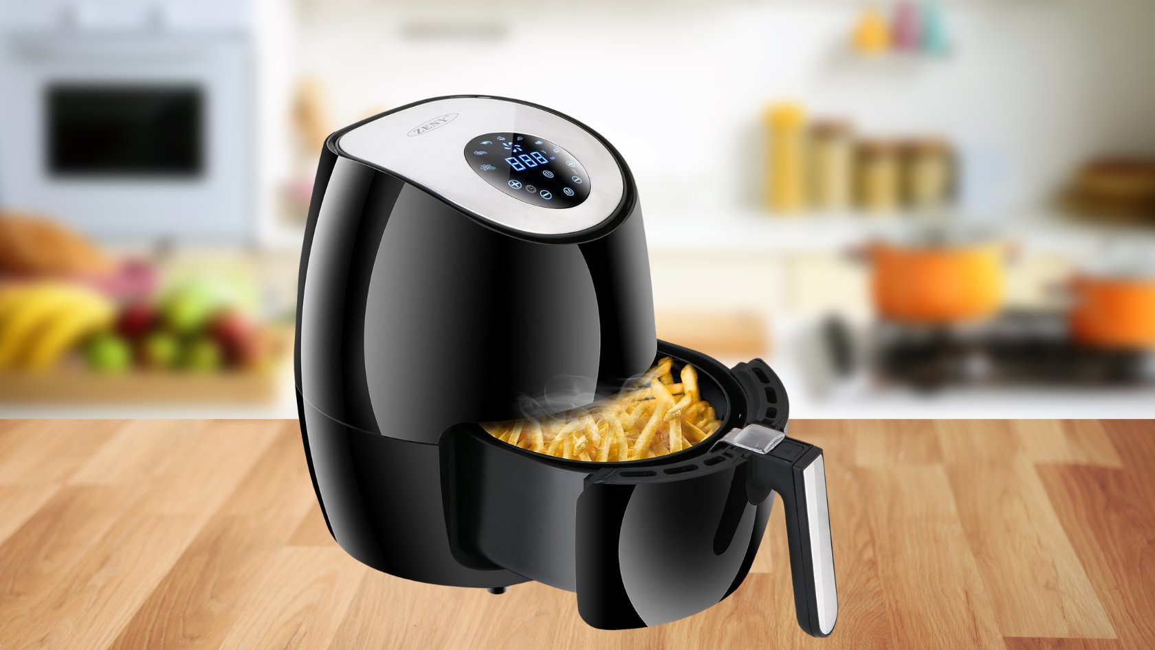 Secura Air Fryer 3.4Qt / 3.2L 1500-Watt Electric Hot XL Air Fryers Oven Oil  Free Nonstick Cooker with Additional Accessories, Recipes, BBQ Rack &  Skewers for Frying, Roasting, Grilling 