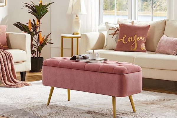 Top 5 Pink Storage Ottoman Picks For Your Home