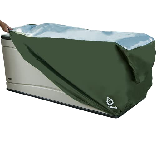 YardStash Deck Box Cover - Heavy Duty, Waterproof Outdoor Cushion Storage and Large Deck Boxes
