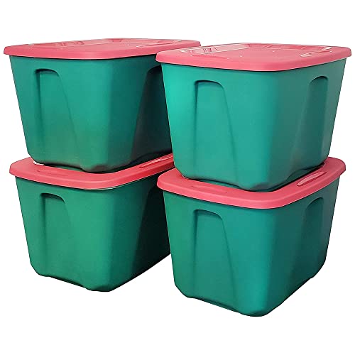HOMZ 6618MXDC.04 18 Gallon Stackable and Nestable Storage Container