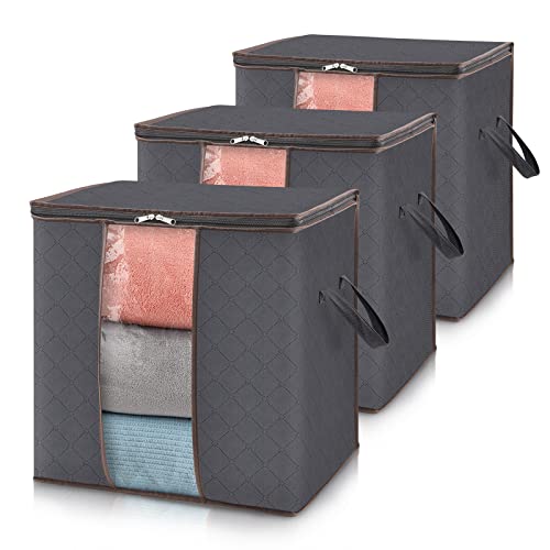 Lifewit Clothes Storage Bags - 3 Pack 90L Capacity