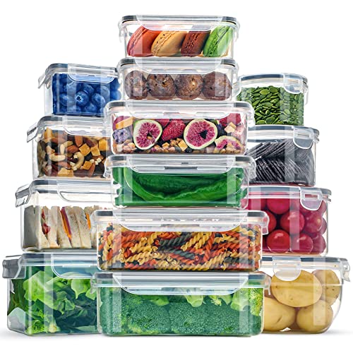 28-Piece Extra Large Food Storage Containers with Lids