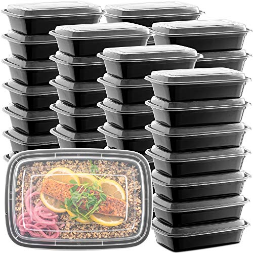 Meal Prep Plastic Food Containers with Lids