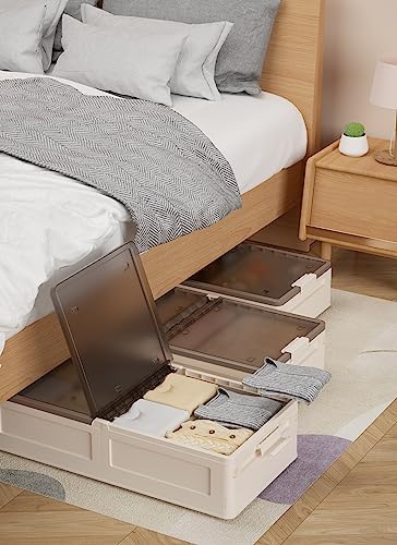Golbsart Underbed Storage with Wheels and Durable Buckles