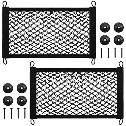 Stretchable Cargo Net Storage Mesh for Vehicles