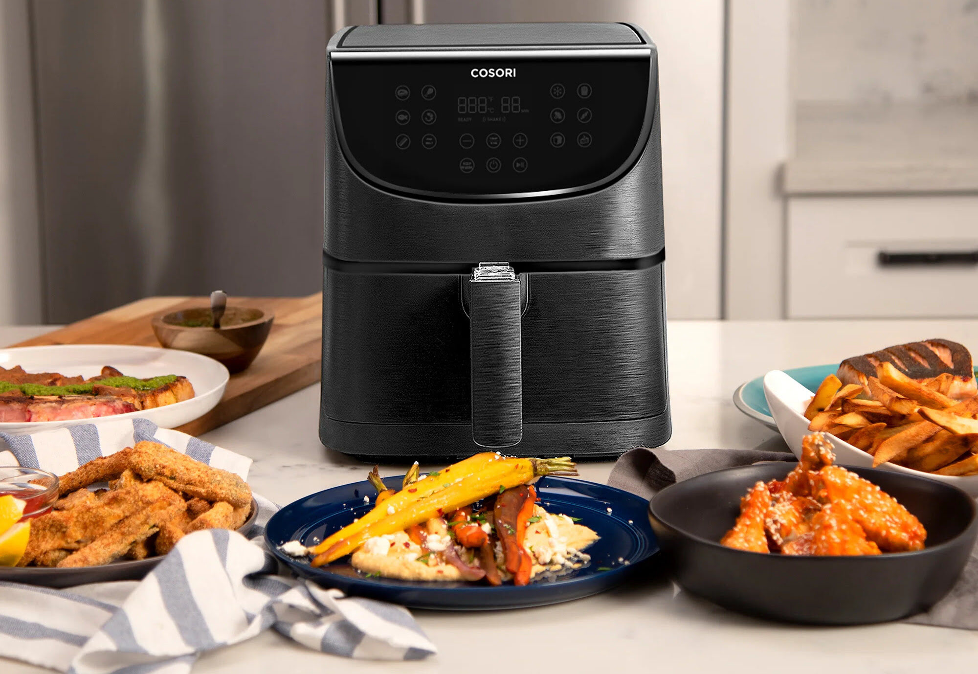 Cosori Stainless Steel Air Fryer Review 5.8 Qt.