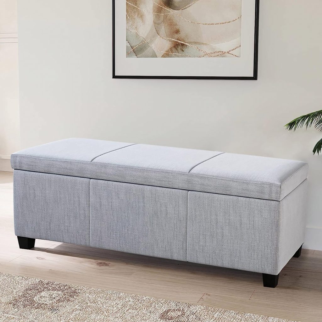 BELLEZE Large Storage Ottoman