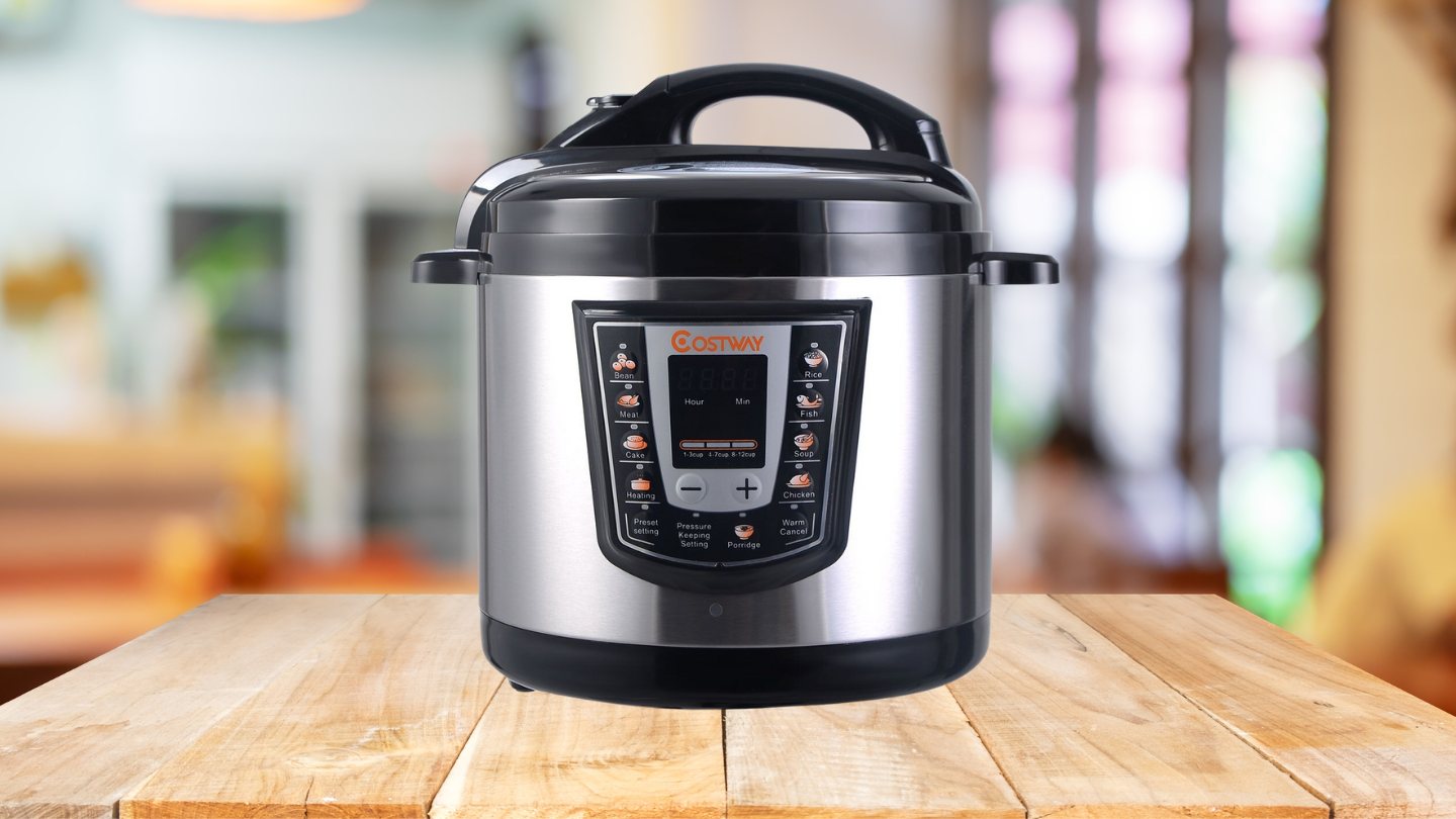 How To Use The Brushed Stainless Steel Costway 1000 Watt 6-Quart Electric Pressure Cooker