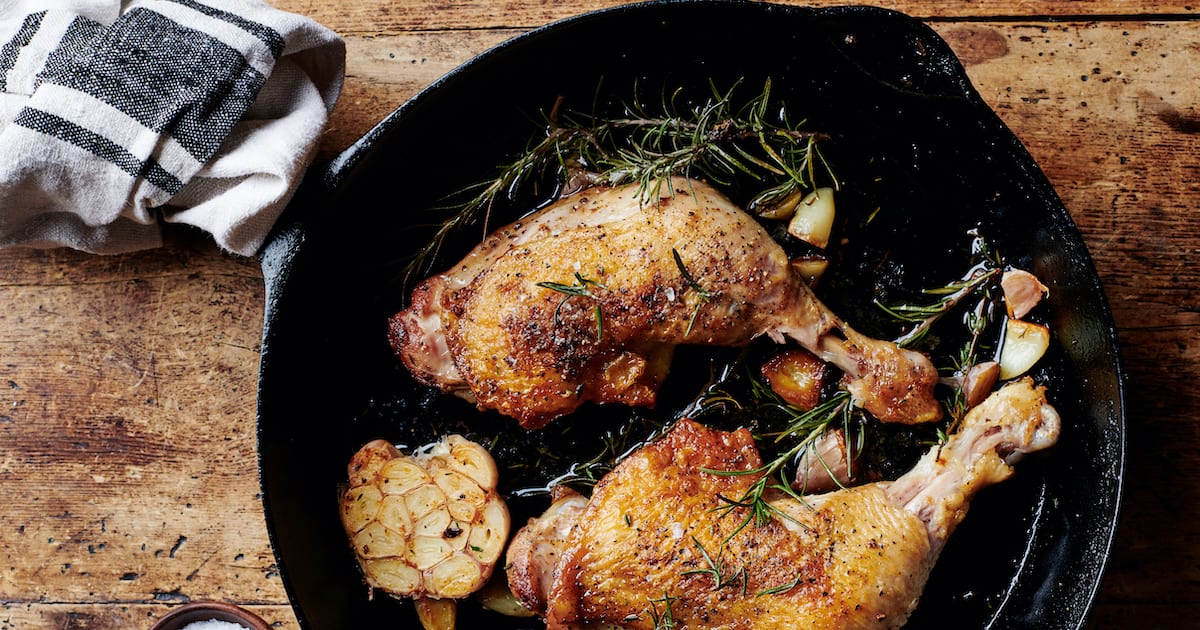 How To Cook Chicken Leg Quarters In Electric Skillet