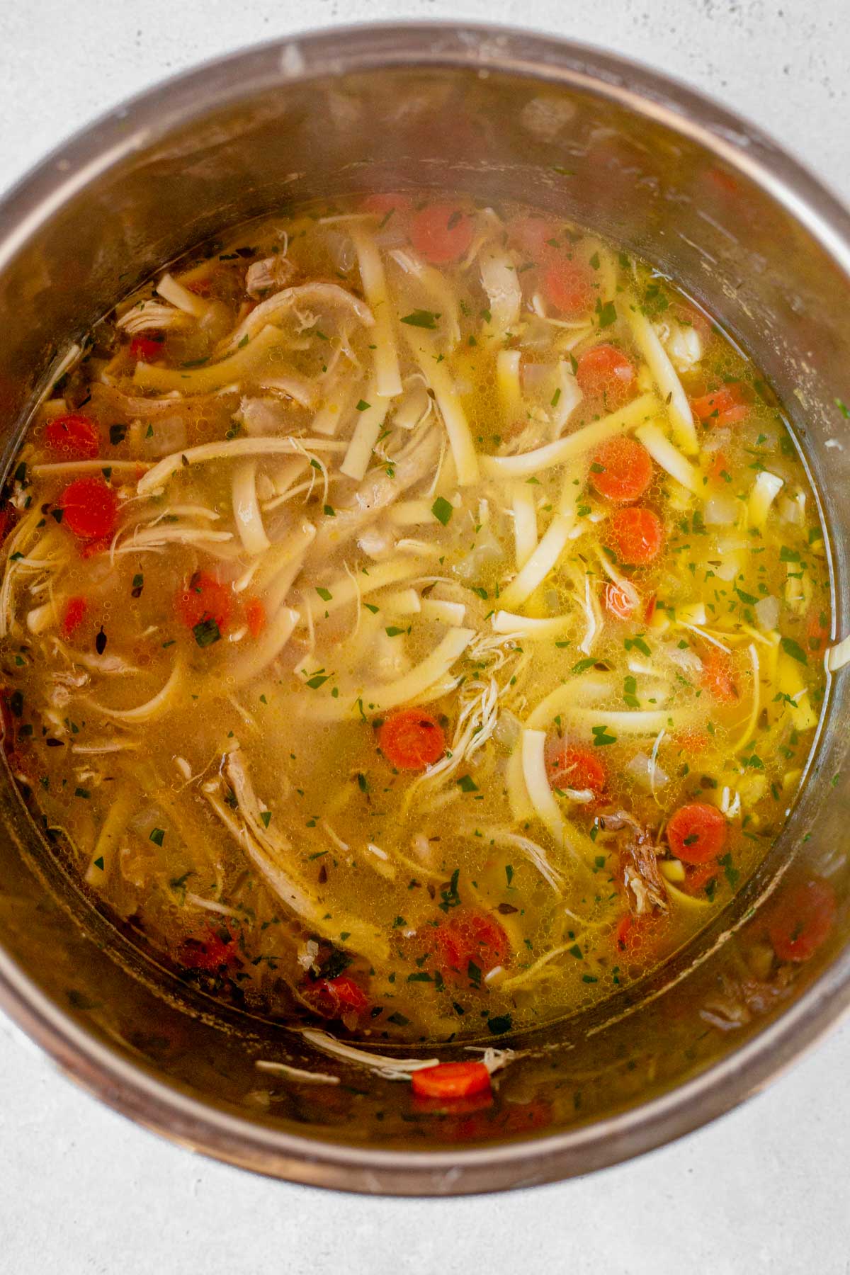 How To Cook Chicken Soup In A Seven And A Half Quart Electric Pressure ...
