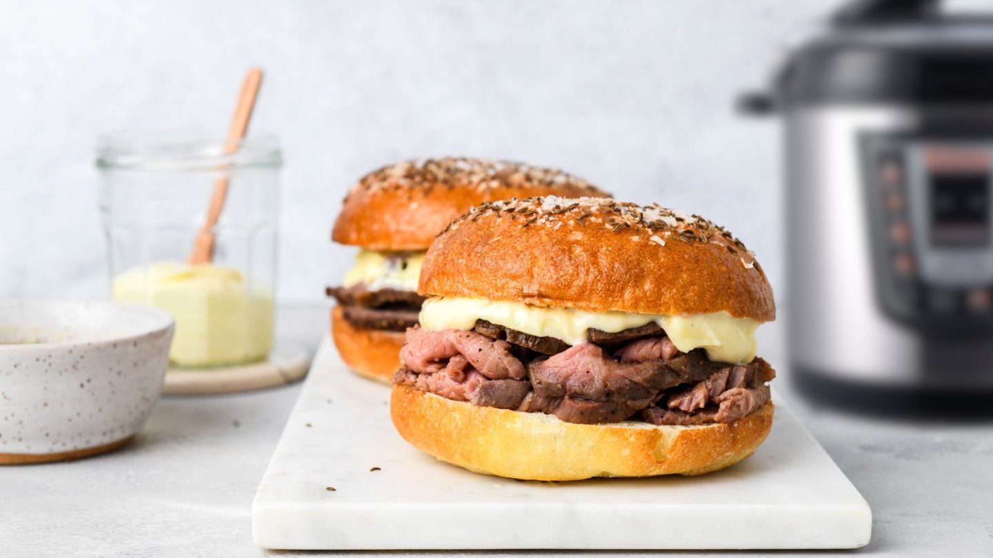 How To Make Beef On Weck In And Electric Pressure Cooker On Youtube