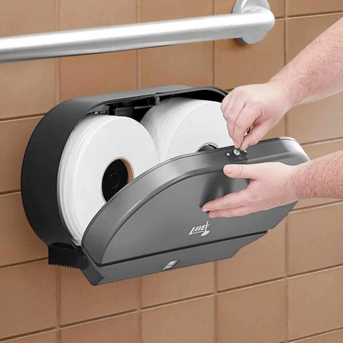 How To Open A Toilet Paper Dispenser