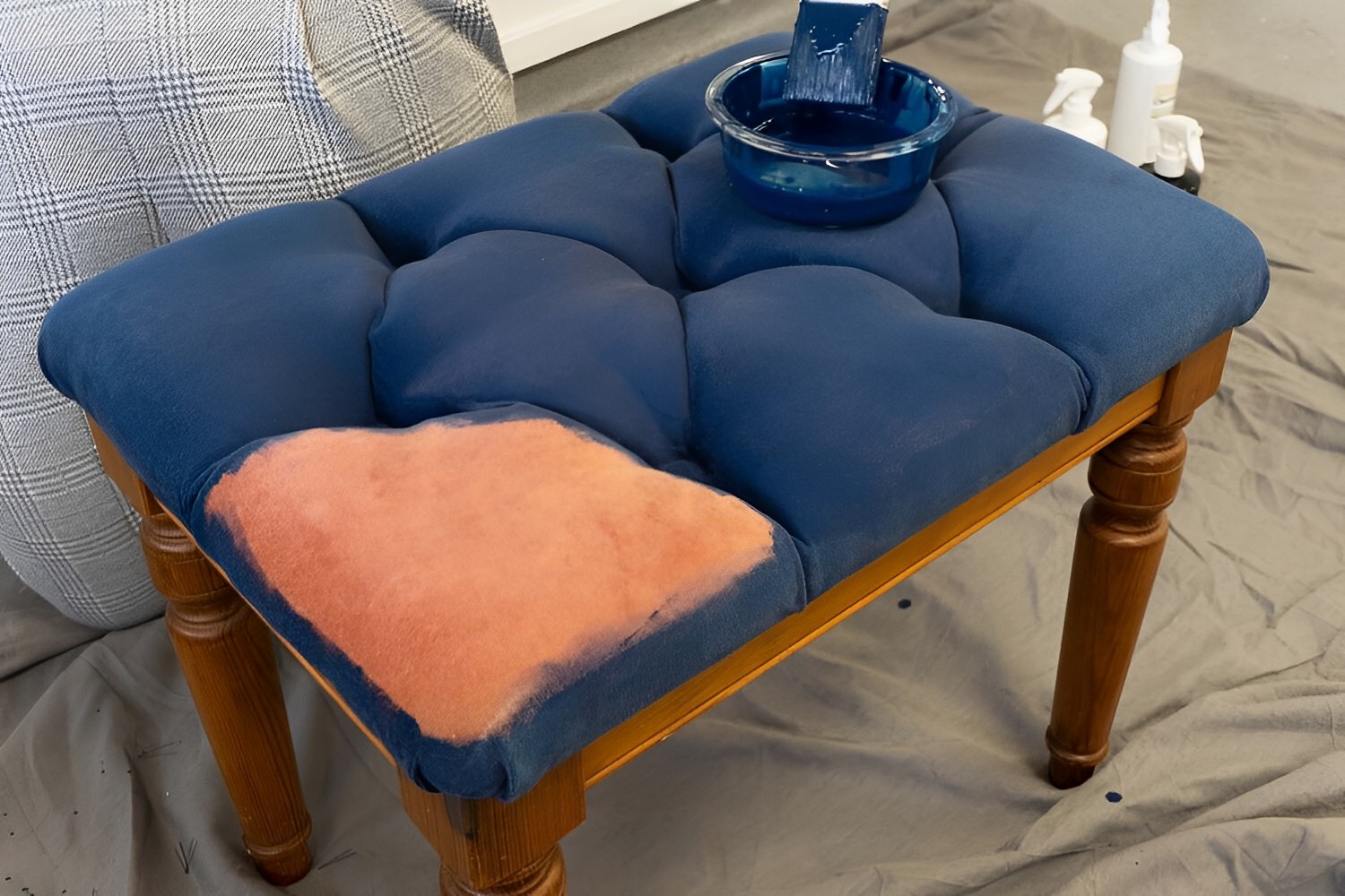 How To Paint Fabric Furniture