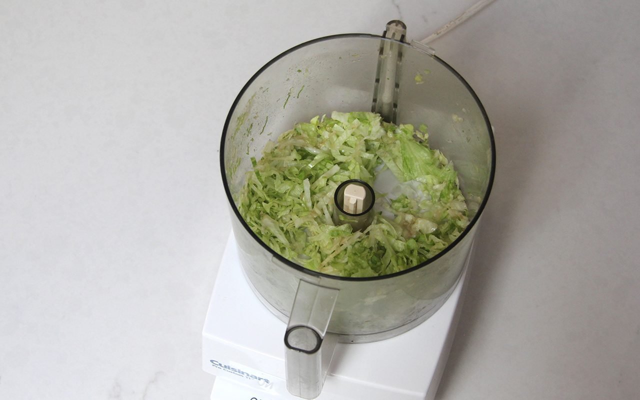 How to Shred Cabbage in a Food Processor