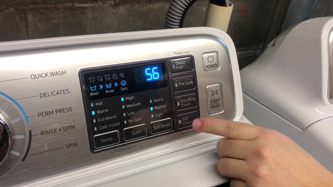 How To Use Self Clean On Samsung Washer