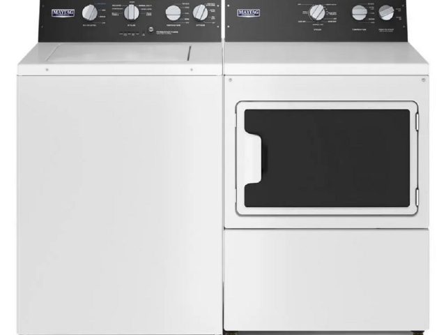 electric washer and gas dryer