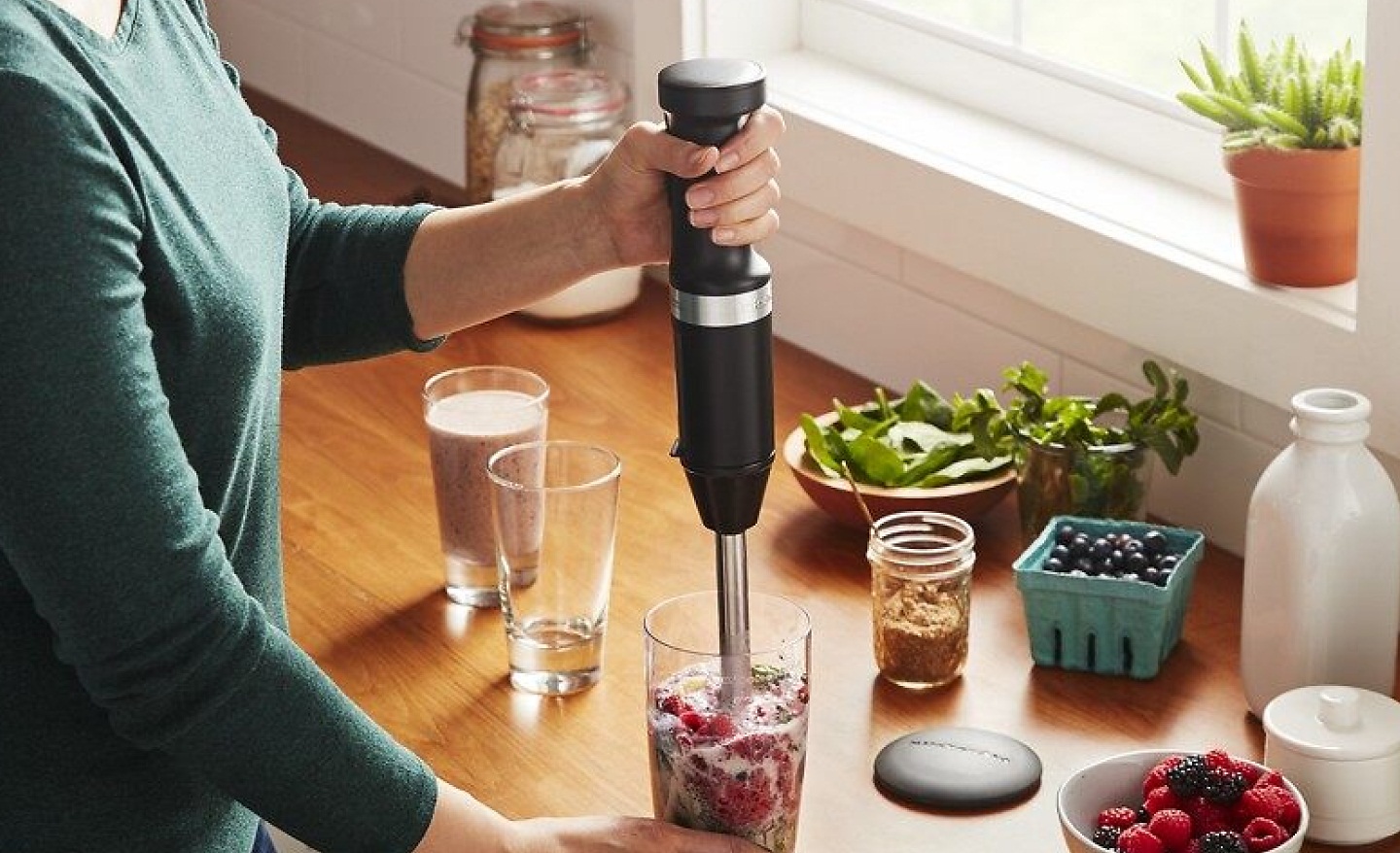 immersion blender, variable speed cordless black matte - Whisk