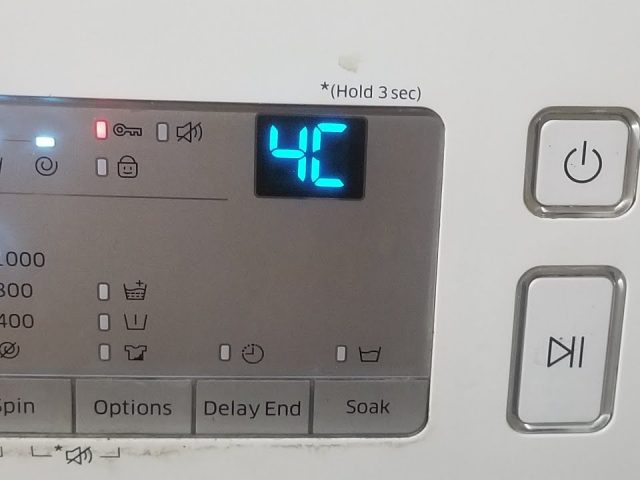 4c samsung washing machine code