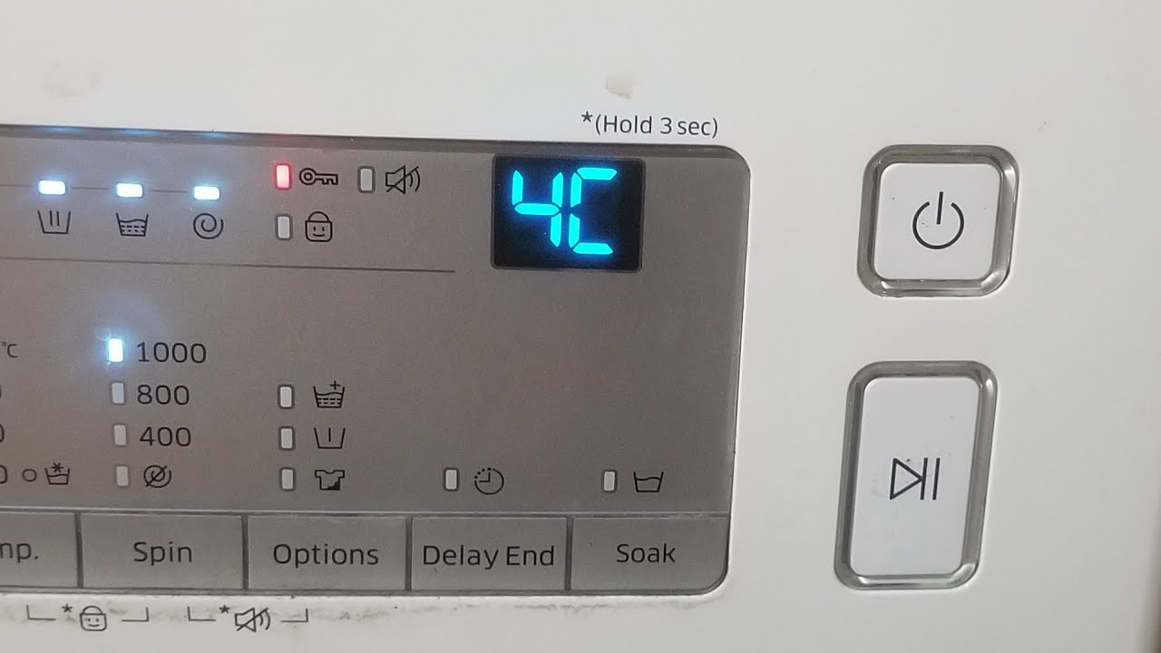 What Does 4C Mean On A Samsung Washer