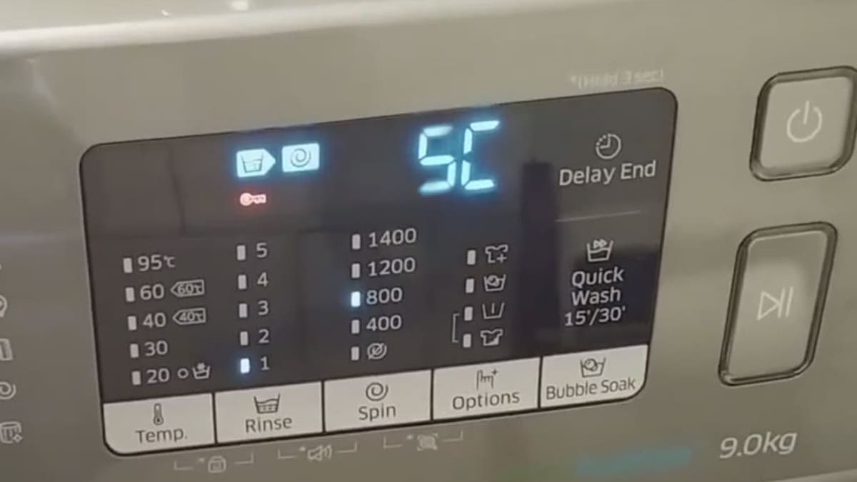 What Does 5C Mean On Samsung Washer