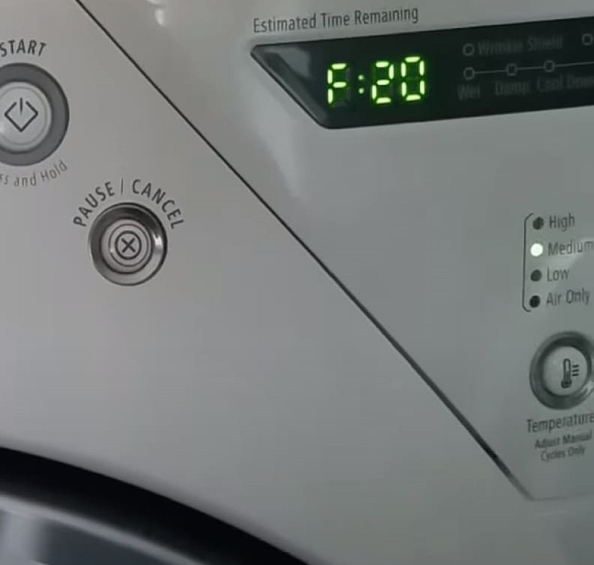 What Does F20 Mean On A Whirlpool Washer