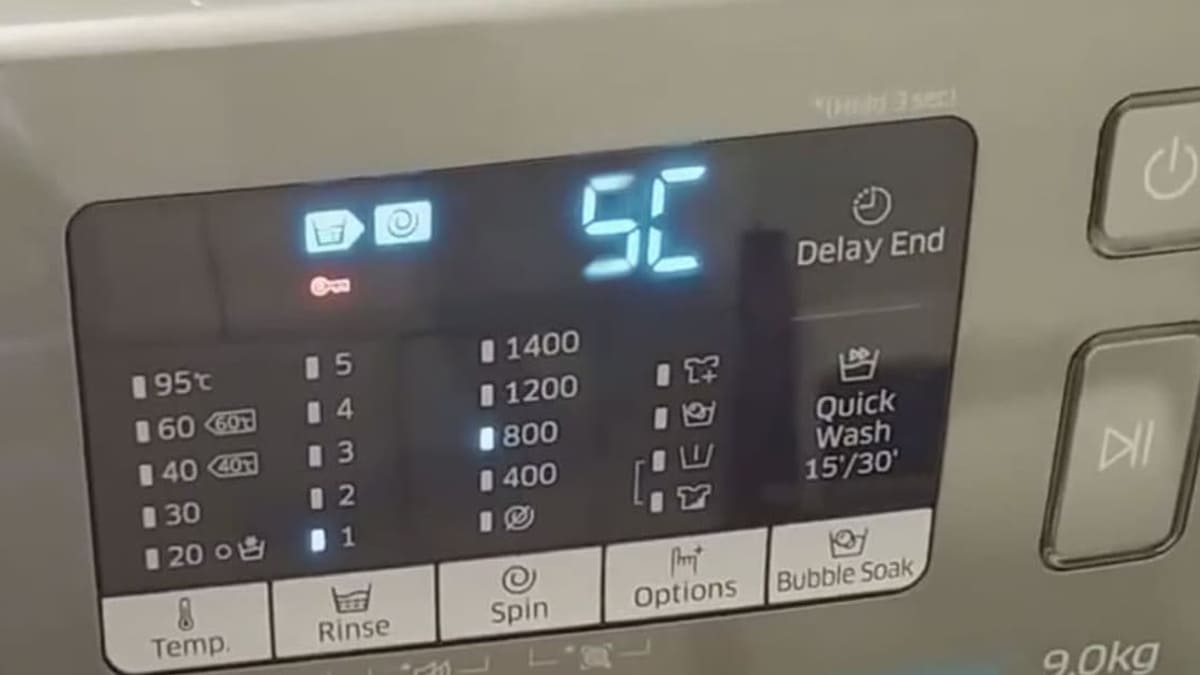 What Does Sc Mean on a Samsung Washing Machine  