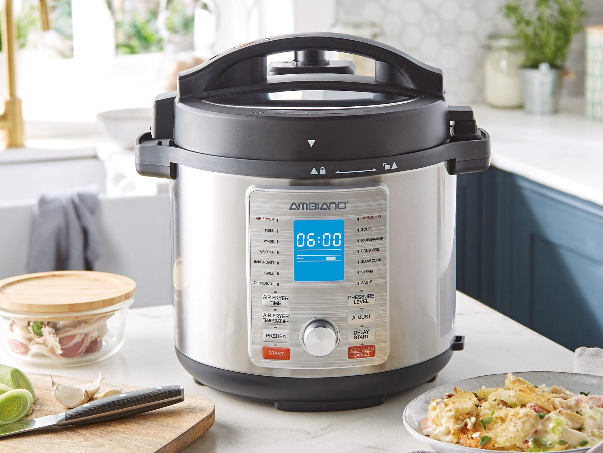 What Temperature Are The Preset Settings On The Ambiano Electric Pressure Cooker?