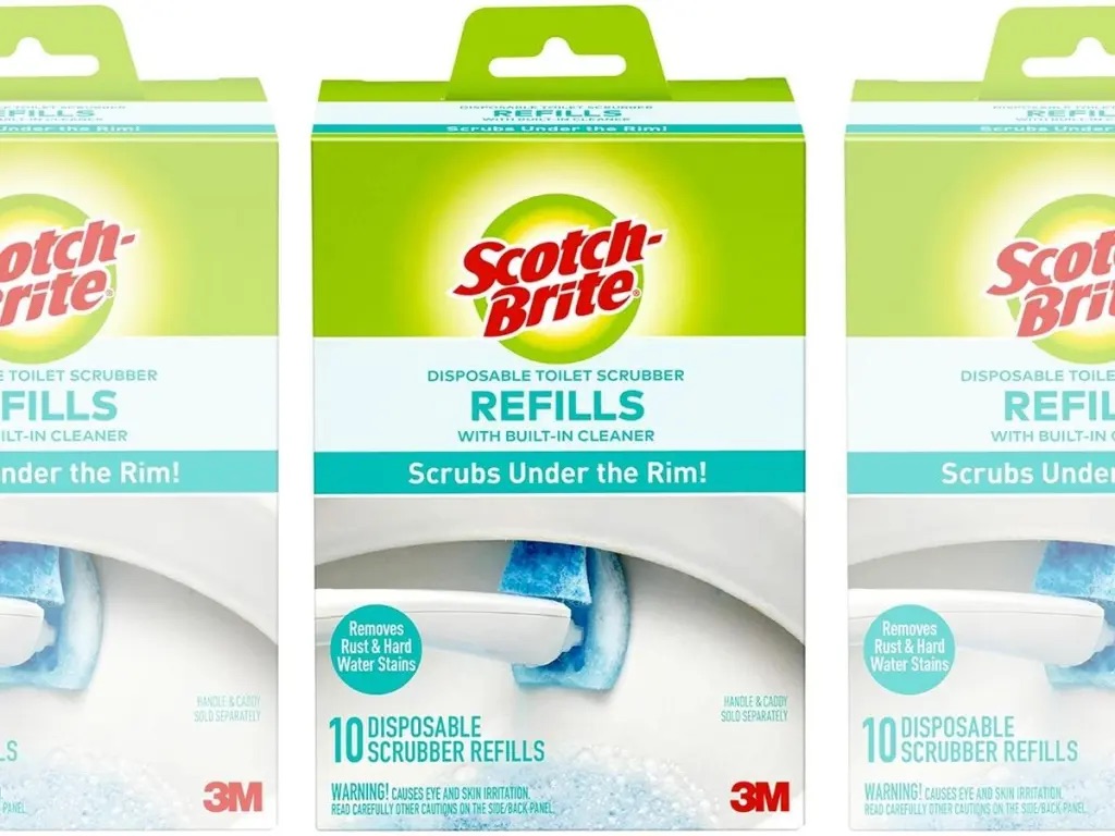 Scotch Brite Disposable Toilet Scrubber Refills Removes Rust Hard Water  Stains
