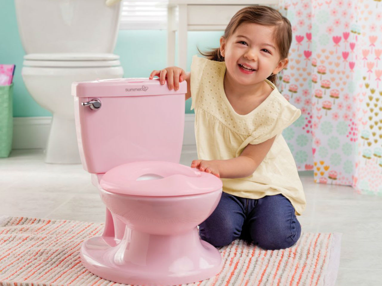 Summer Infant My Size Potty, Miniature Toilet Design, Realistic Flush  Sounds, Durable Flip-Up Seat, Removable & Easy to Clean with Splash Back  Guard for Boys